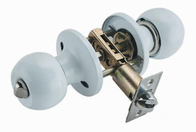 Fechamento de cilindro esférico de aço inoxidável escovado do botão de porta do metal para portas do agregado familiar