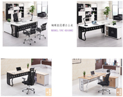Compartimentos executivos da estação de trabalho da mesa do mobiliário de escritório da tabela do computador do empregado de pessoal