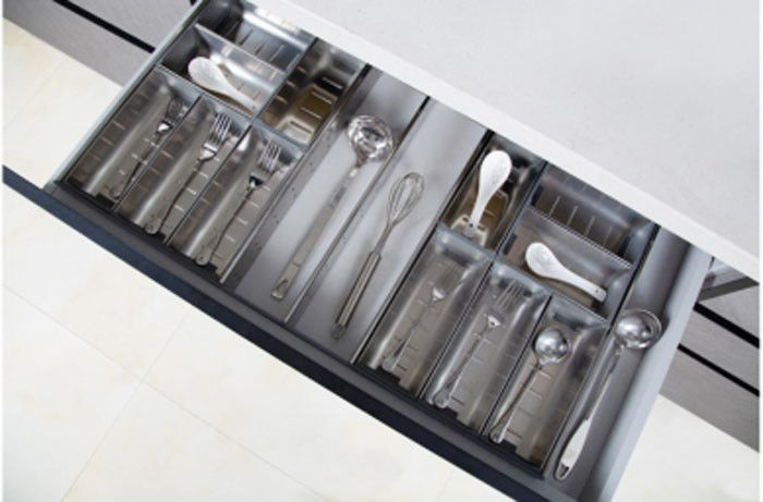 Organizador expansível da gaveta da pratas da cutelaria da cozinha