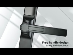 Ponte quebrada de lado estreito, fechadura inteligente, material de liga de zinco, janela de tela, cabo curto 3.0, o