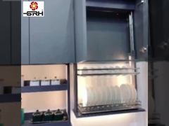 Gráfico de Itens de Domicílio Armário de cozinha de elevação vertical Cesto de elevação automático de frutas e vegetais