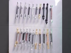 Antigo Chrome Craft Pull Handle Alumínio e SUS Luxury Decor Large Hotel Solid Wood Portão