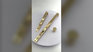 Porta totalmente em cobre com ferrolho oculto, porta de madeira com abertura dupla, ferrolho invisível estendido, oculto