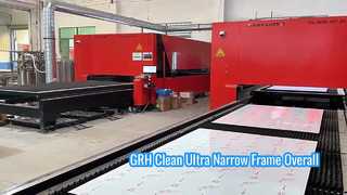 GRH Clean Moldura Ultra Estreita Geral Chuveiro Porta Lateral Dobrável em Forma de L Separa Separação Seca e Molhada