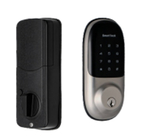 Fechadura de porta inteligente residencial com impressão digital, código de acesso, aplicativo de cartão Wi-Fi, controle remoto sem fio