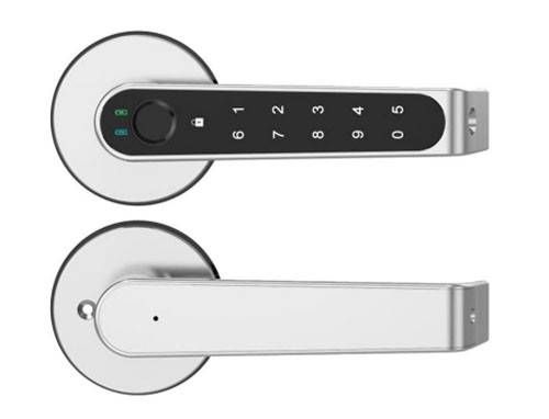 O puxador da porta esperto impermeável do hotel da porta do Euro trava o fechamento biométrico da impressão digital de Digitas da porta inteligente da porta
