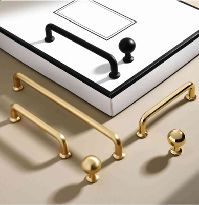 Armários Caixa Puxa Mão Quadrada 8x8mm Mão de liga de zinco exclusivo Luxo moderno Armário de cozinha Mãos e botões