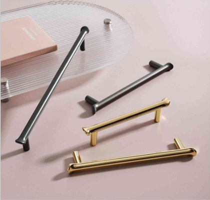 Armários Caixa Puxa Mão Quadrada 8x8mm Mão de liga de zinco exclusivo Luxo moderno Armário de cozinha Mãos e botões