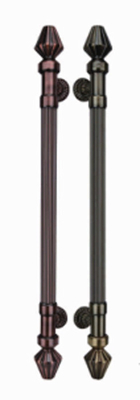 Antigo Chrome Craft Pull Handle Alumínio e SUS Luxury Decor Large Hotel Solid Wood Portão