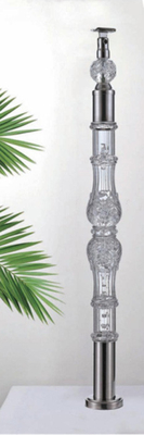 Baluster de cristal acrílico transparência clara mangueira de mão tamanho personalizado ouro de luxo decorativo acrílico Stai