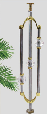 Tubos redondos Balustrada acrílica Post Escalinha de cristal Balcão Coluna de pilar para corrimão acrílico Design moderno