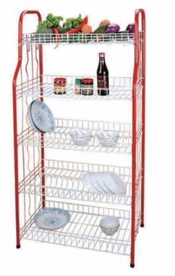 4 Nível tipo de cozinha de pé Prato de jantar Prato de secagem Prato de secagem Prato de rack Prato de rack com U Net forma Cesto não dobrável