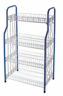 4 Nível tipo de cozinha de pé Prato de jantar Prato de secagem Prato de secagem Prato de rack Prato de rack com U Net forma Cesto não dobrável