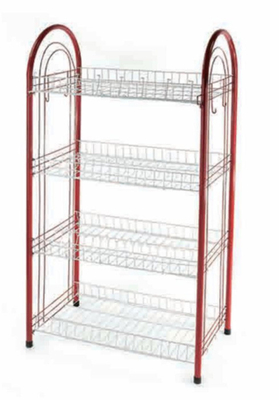 4 Nível tipo de cozinha de pé Prato de jantar Prato de secagem Prato de secagem Prato de rack Prato de rack com U Net forma Cesto não dobrável