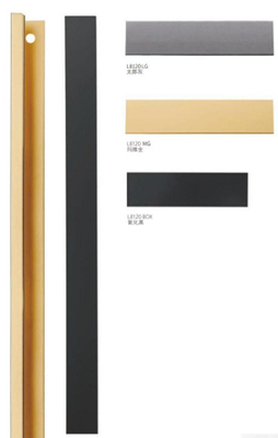 Mão de gabinete de alumínio Matt Ccm Blm Z-negro Abg Ab Matt Rose Gold