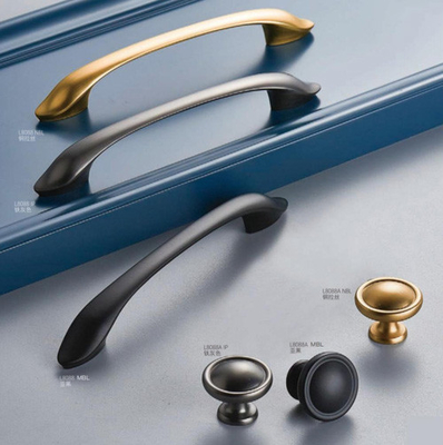 Popular zinco chinês estilo europeu retro sem buraco preto parafusos de auto-toque porta Handel portão interior