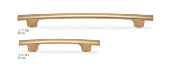 Novo estilo europeu de luxo liga de zinco escovado níquel ouro bar direito gabinete porta hardware interior armário