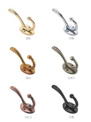 Fabrica personalizada Metal casaco de toalha vintage ganchos de parede duplos montar parede gancho de roupas rústicas preto