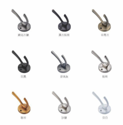 Fabrica personalizada Metal casaco de toalha vintage ganchos de parede duplos montar parede gancho de roupas rústicas preto