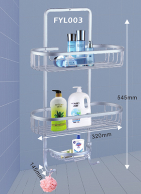 Espessura Tripódio de camada dupla Repositório de cozinha Banheiro Quadro de esquina Espaço de alumínio Banheiro Chuveiro Quarto Tripódio duplo