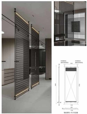 Tela de Metal Dobrado de Corte a Laser para divisor de quarto em todas as estações