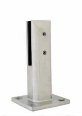 Aço inoxidável ajustável Duplex Base Quadrada Placa de vidro Spigot Para piscina Barrancos Balaustradas
