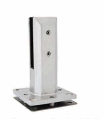 Aço inoxidável ajustável Duplex Base Quadrada Placa de vidro Spigot Para piscina Barrancos Balaustradas