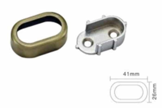Suporte de suporte de tubo oval removível
