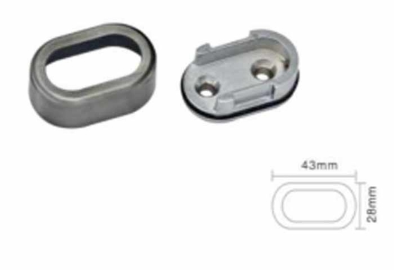 Suporte de suporte de tubo oval removível