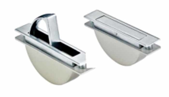 Mão em forma de U sólida 304 aço inoxidável para equipamentos de instrumentos industriais gabinete gaveta desenho de fio cartão de prata