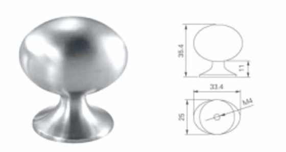 Aço inoxidável 304 botão de bola para armário de móveis porta de gaveta 25mm 30mm rosa separada cozinha quarto camisola hotel sala de estar