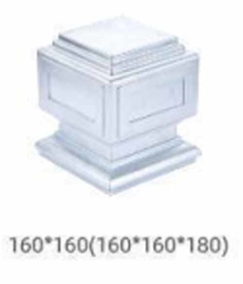 Grelha de proteção vedação exterior de aço galvanizado poste tampa tubo tampa para vedação de jardinagem