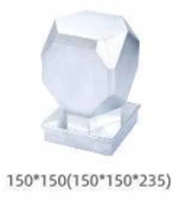 Grelha de proteção vedação exterior de aço galvanizado poste tampa tubo tampa para vedação de jardinagem