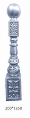 Escalão de alumínio de design moderno Baluster de escada de alumínio ornamental
