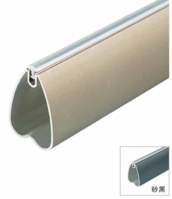 14.5mm Roupas penduradas vara oval de alumínio liga de guarda-roupa vara de guarda-roupa aranha