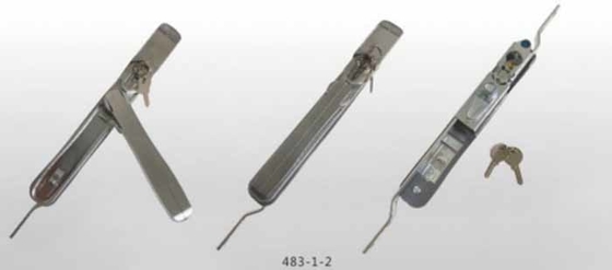 Fechadura de porta de caixa elétrica fechadura de aço inoxidável fechadura de ligação de céu e terra fechadura de ligação superior e inferior