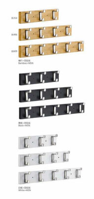 Solid Stainless Steel 304 Clothes Hook Kitchen and Bathroom Hardware Accessories Row Hook Black Satin Manufacturers Wholesale
