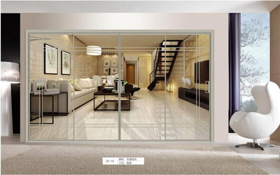 Villas Kitchen Terrace Balcony and Patio Entrance with Steel Frame and Double-layer Tempered Glass Sliding Doors for Houses
