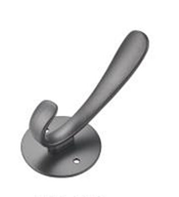 GRH Zinc Alloy Bathroom Bedroom Living Room Hanging Hook Double Modern Hanger Wall Clothes Hook