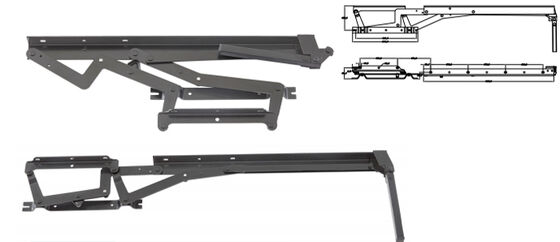 20 Precision Seamless Steel Tubes Cabinet Gas Lift Struts Black Furniture Hinge Durable Smooth Operation Ideal For Cabinets