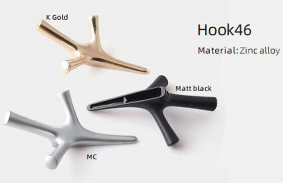GRH Modern Wholesale Furniture Cabinet Hook Kitchen Wardrobe Wholesale Hardware Hook Wall Mount Zinc Alloy Clothes Hook