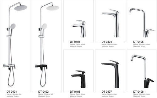 Torneiras montados plataforma do banheiro de Chrome do banheiro da torneira do dissipador da cachoeira