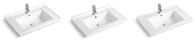 Corpo cerâmico limpo fácil Art Wash Basins 100 dissipadores retangulares do banheiro da bancada do Cm