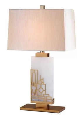 Da casa luxuosa da lâmpada de mesa da tela do hotel candeeiro de mesa de cabeceira decorativo da luz da noite