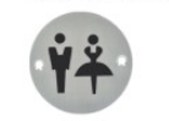 Mulheres e Homens Banheiro Imagem Porta da casa de banho sinal em acrílico personalizado
