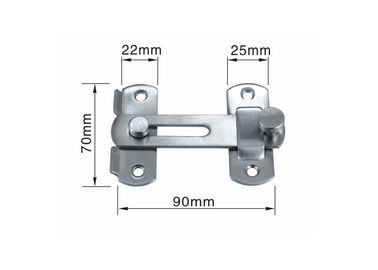 Tamanho 70x22mm pequeno resistente do estilo moderno simples da trava da fechadura da porta Ss304