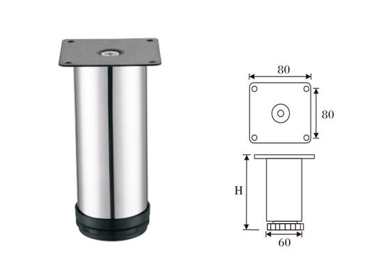 Elevado desempenho moderno de Sofa Legs Stainless Steel Material do tempo longo