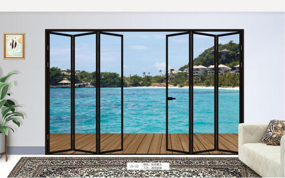 China GRH Proof Hurricane Proof Bulletproof Impact Alumínio Portas Deslizantes Balcão Grande Porta Deslizante de Vidro Patio