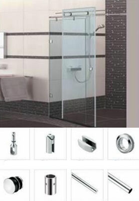 Corner Mounted Fits Fixtures de banheiro padrão Acessórios de banheiro metálicos Avental reversível Combinando estilo e funcionalidade