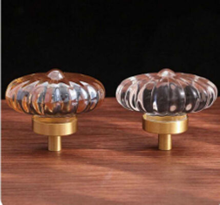 Estilo Popular Multicolor Transparente Vidro de Cristal Luxo Mobiliário Gabinete Porta Puxa Rodada Diamantado Drawer Knob